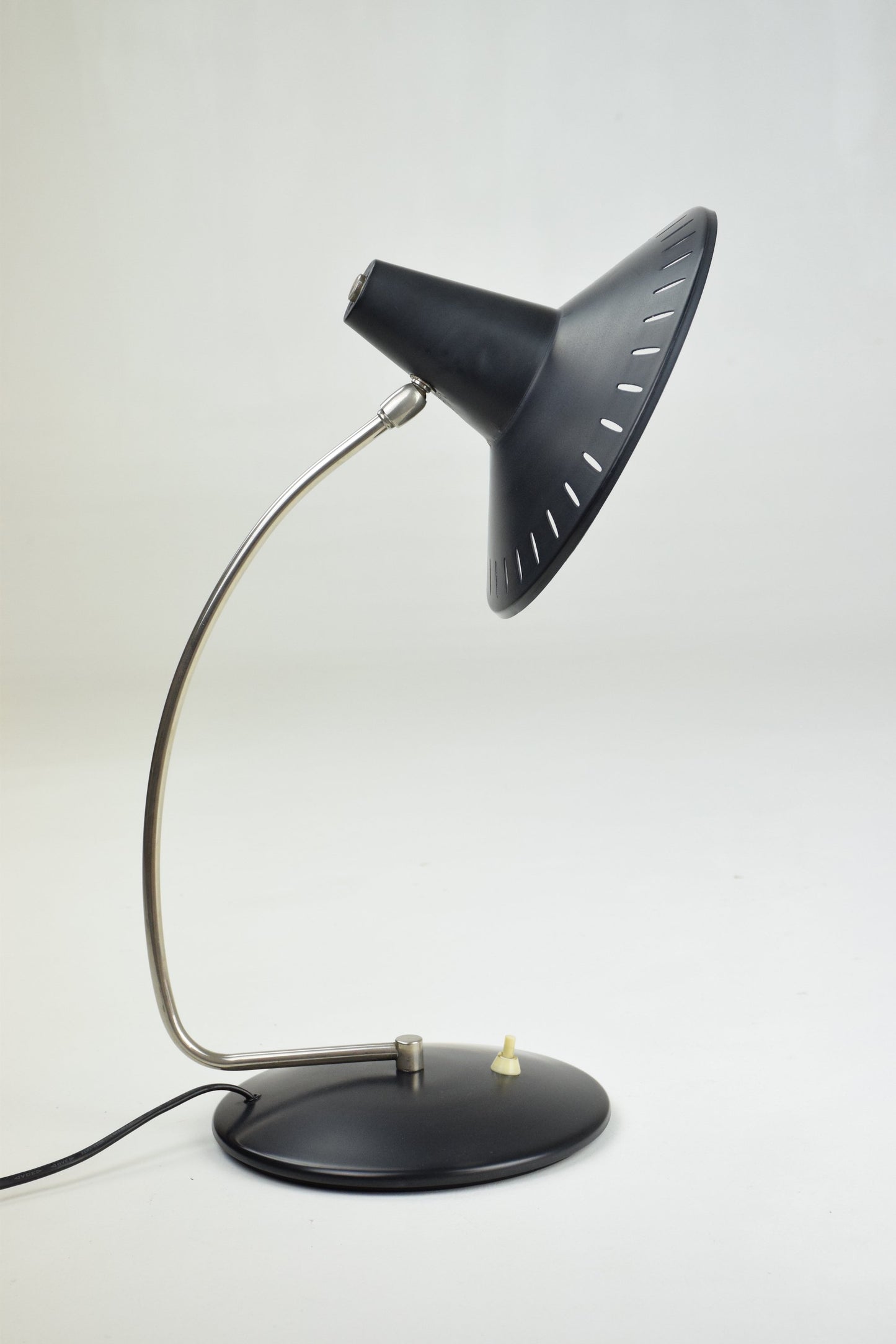 Mid-Century Desk Lamp with Perforated Shade - Spirit Gallery 