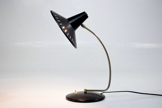 Mid-Century Desk Lamp with Perforated Shade - Spirit Gallery 