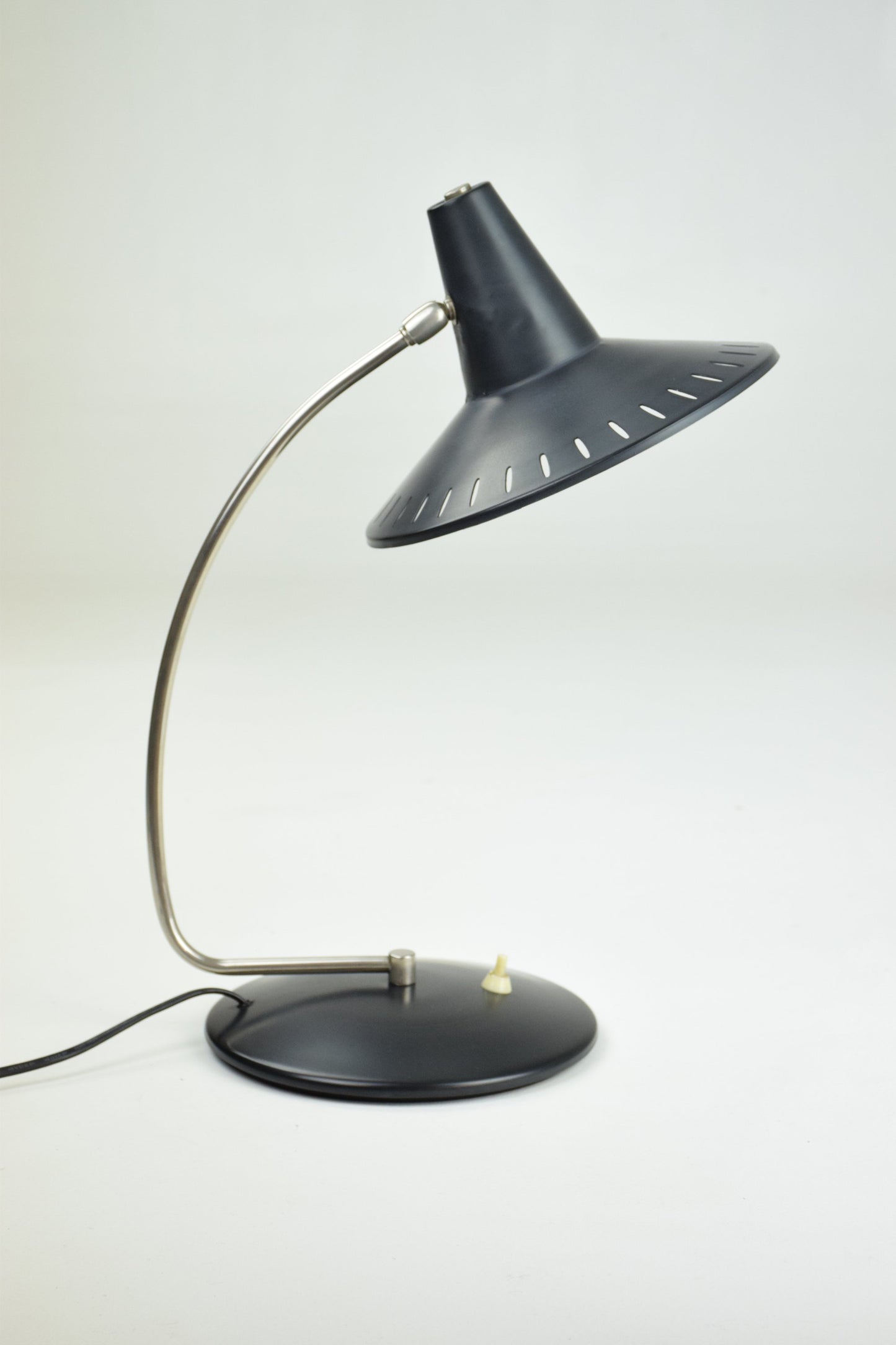 Mid-Century Desk Lamp with Perforated Shade - Spirit Gallery 