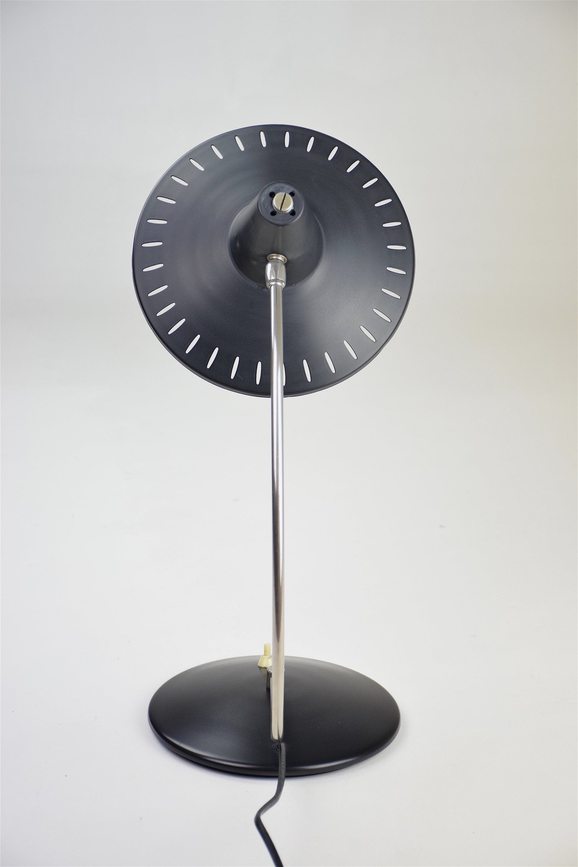 Mid-Century Desk Lamp with Perforated Shade - Spirit Gallery 