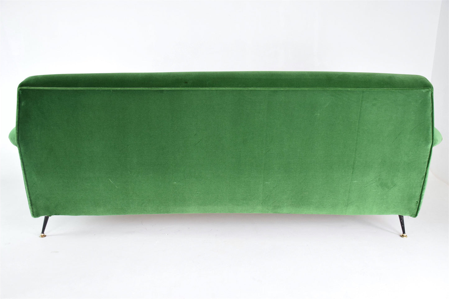 Mid-Century Italian Green Velvet Sofa - Spirit Gallery 