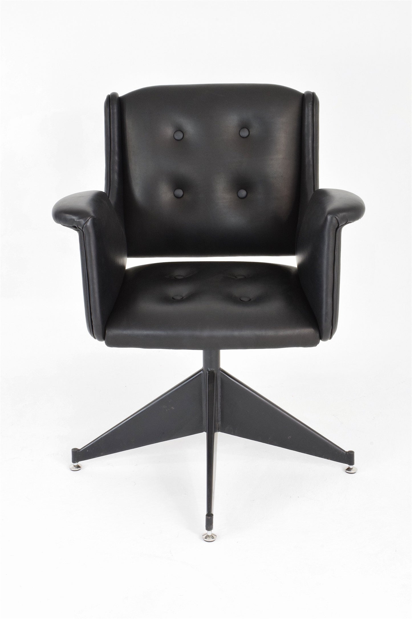Mid-Century Italian Leather Office Chair - Spirit Gallery 
