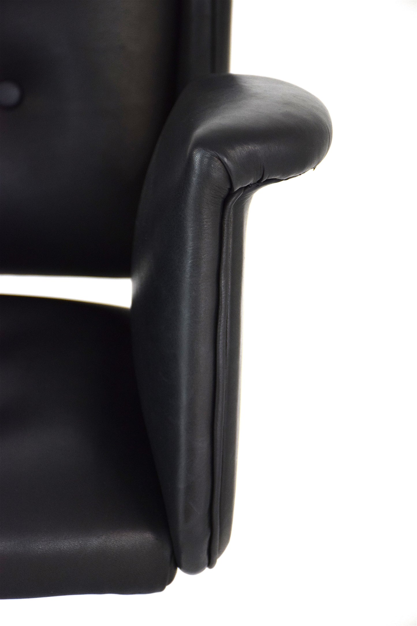 Mid-Century Italian Leather Office Chair - Spirit Gallery 