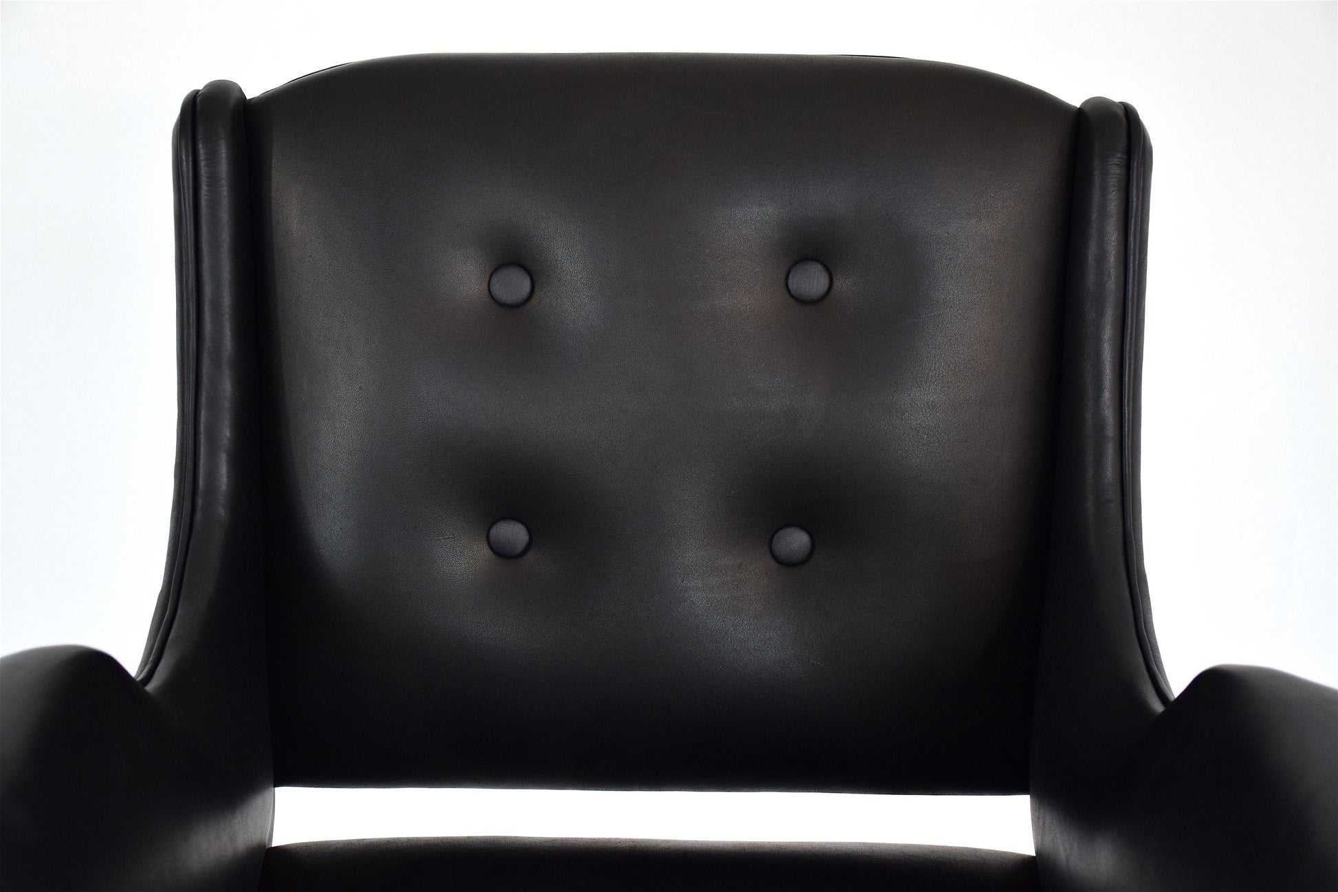 Mid-Century Italian Leather Office Chair - Spirit Gallery 