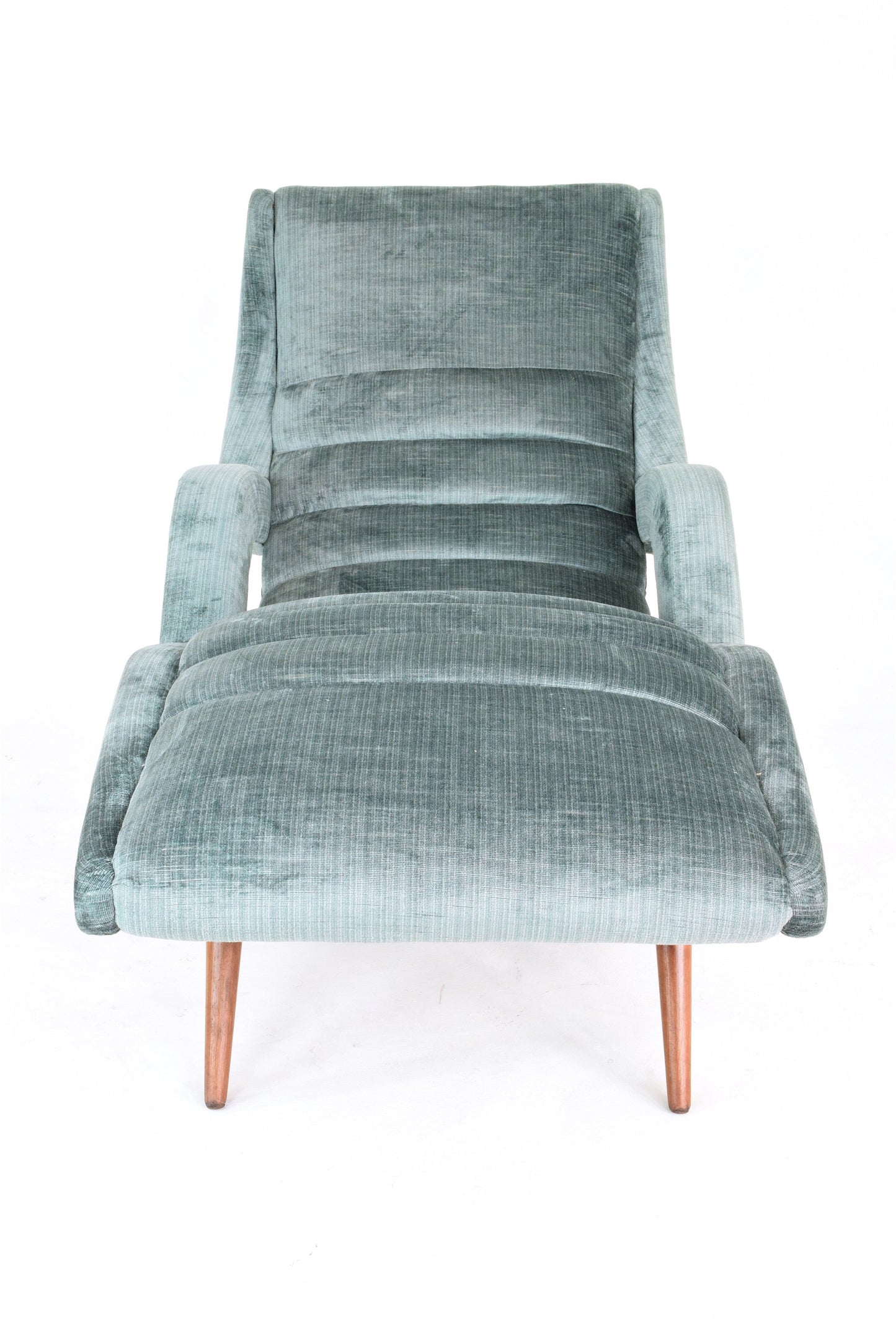 Mid-Century Velvet Lounge Chair, USA, 1950's - Spirit Gallery 