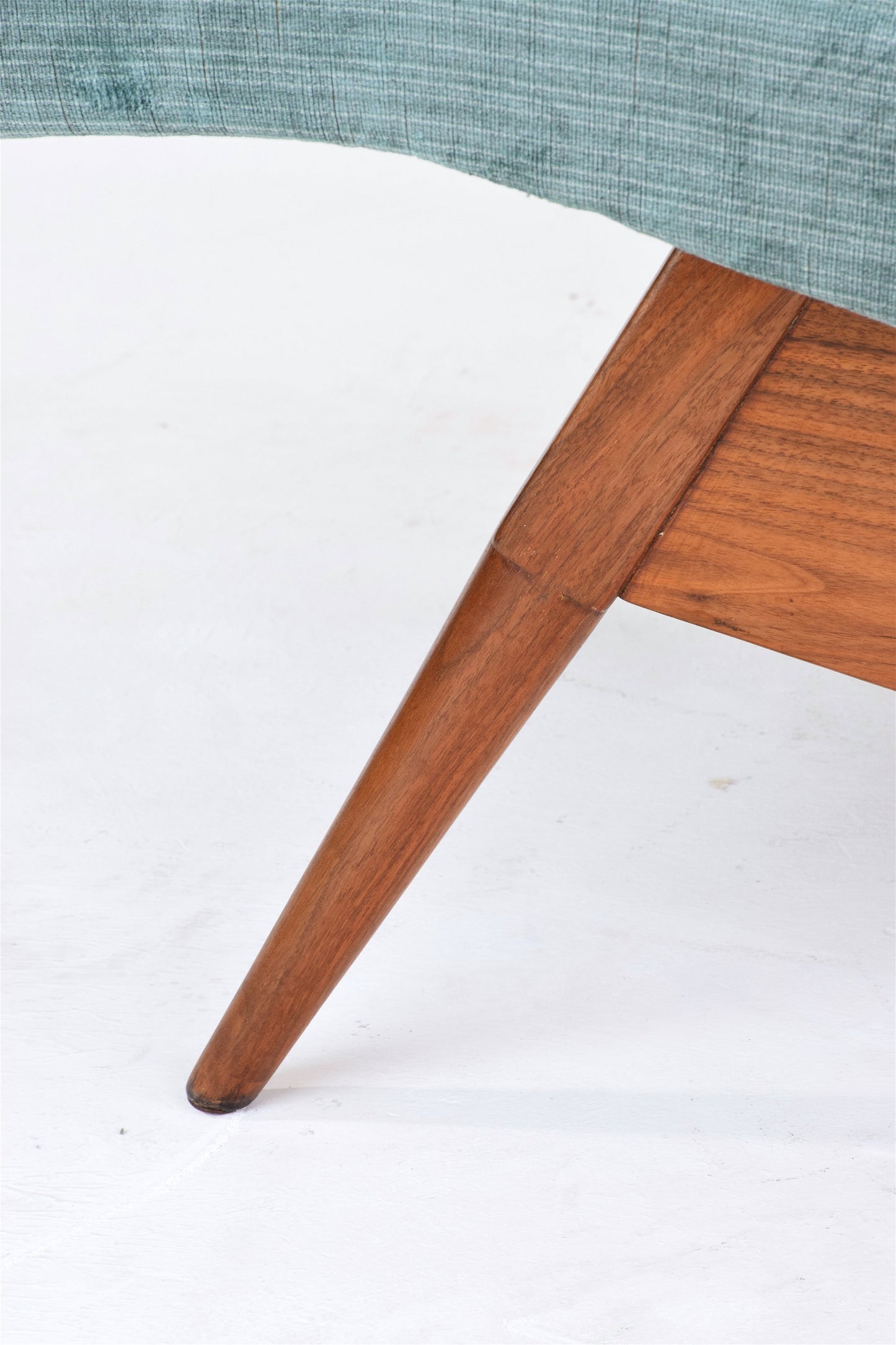 Mid-Century Velvet Lounge Chair, USA, 1950's - Spirit Gallery 