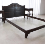 Moorish Vintage Sculpted Bed and Nightstands, 1930's - Spirit Gallery 