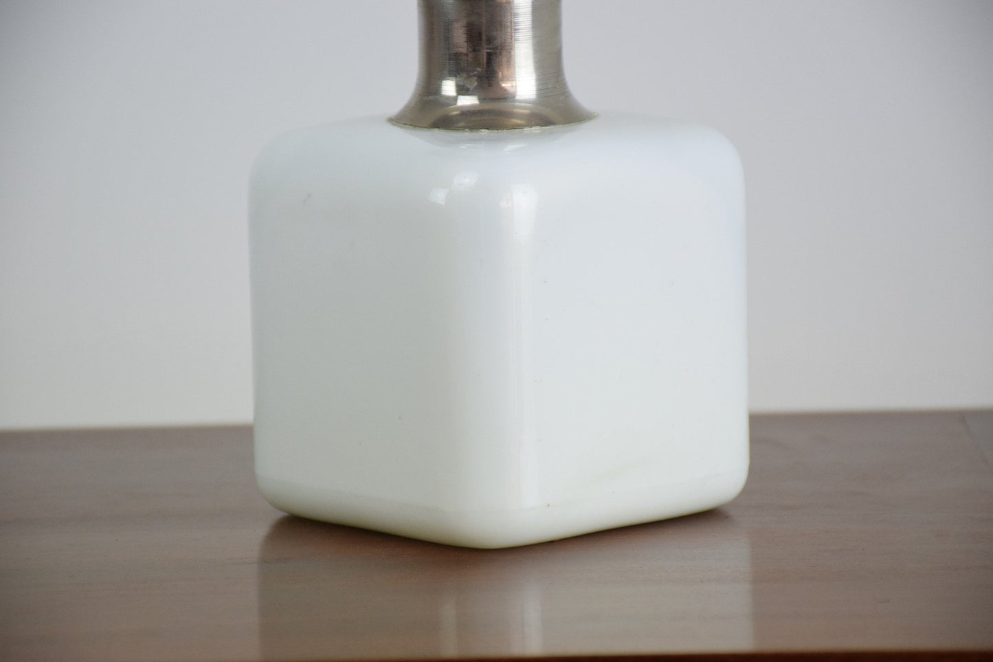 Opaque White Glass Table Lamp, 1970'S - Spirit Gallery 