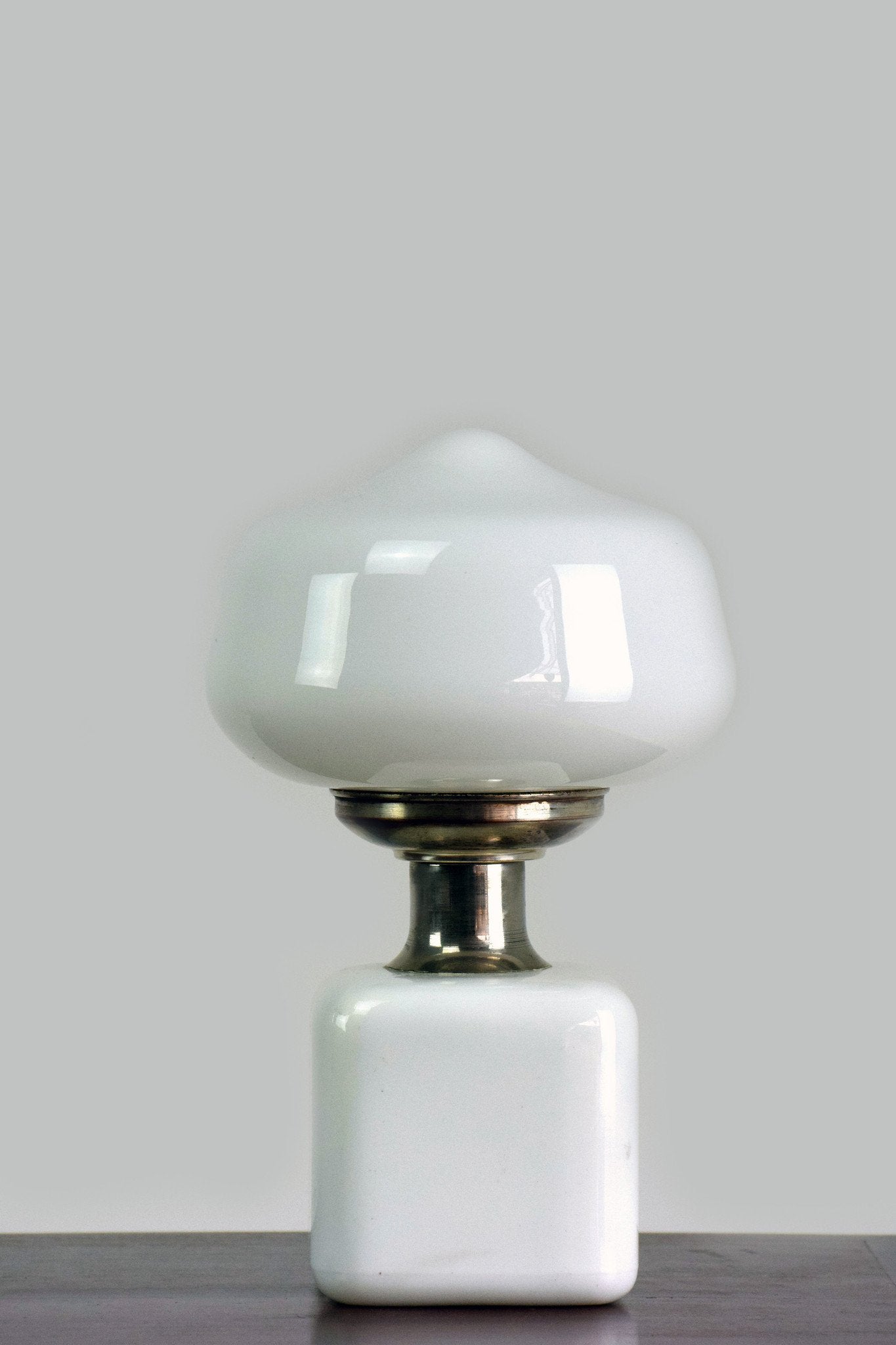 Opaque White Glass Table Lamp, 1970'S - Spirit Gallery 