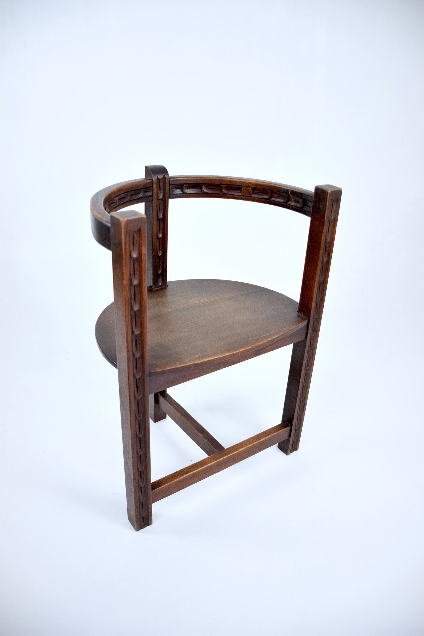 Original Art Deco Oak Chair, France, 1930's - Spirit Gallery 