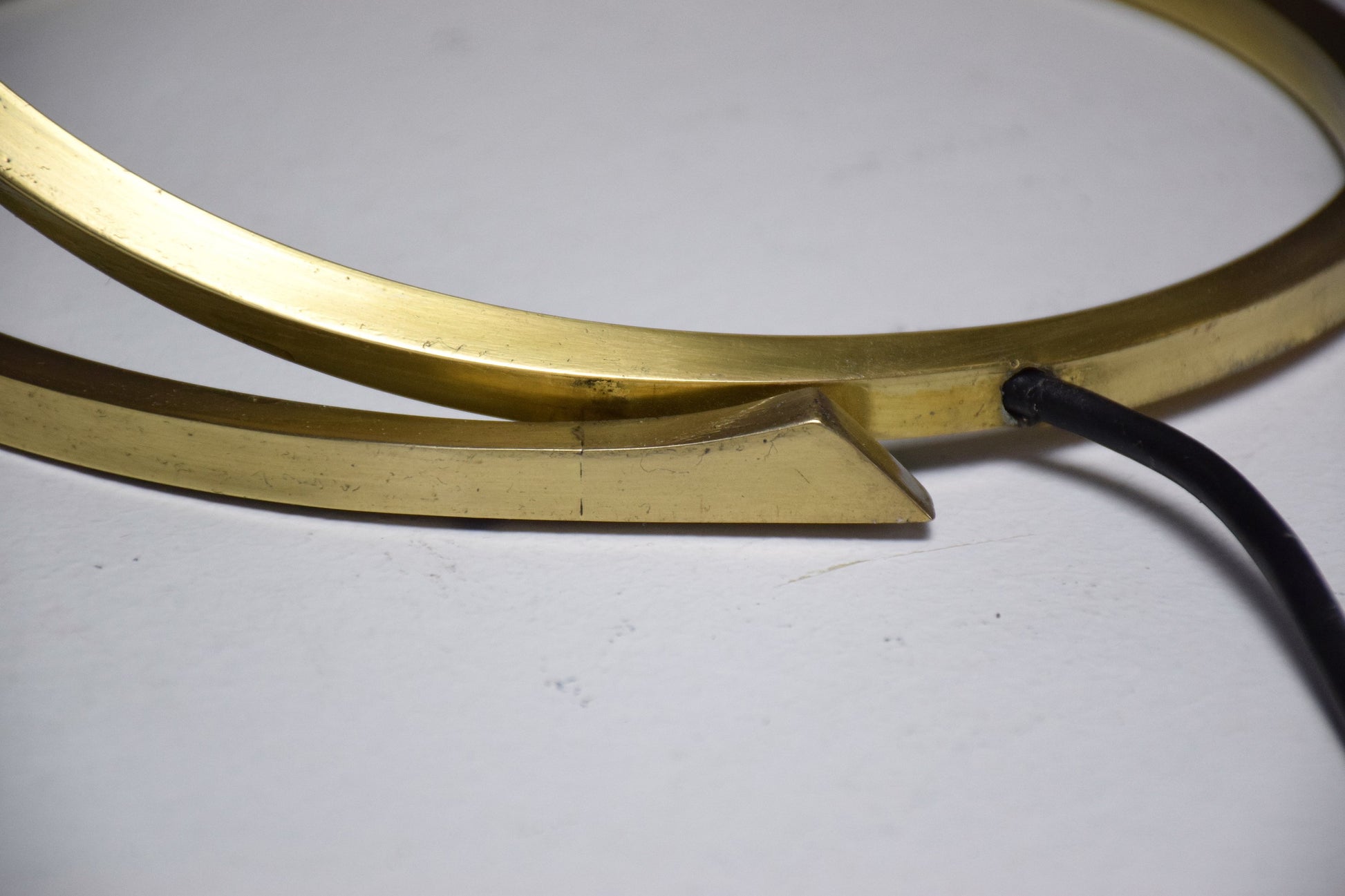 Pair of 20th Century Italian Rhubarb Leaf Table Lamps by Tommaso Barbi, 1970's - Spirit Gallery 