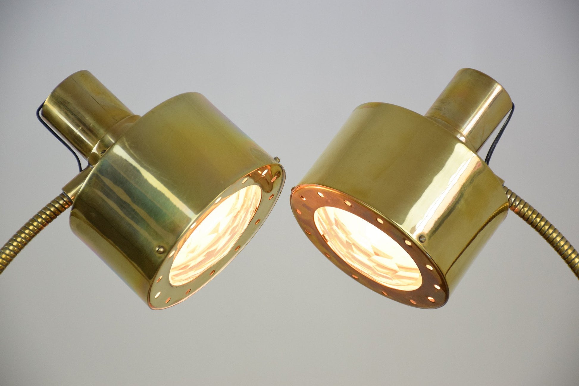 Pair of 20th Century Vintage Brass Desk Lamps, 1960's - Spirit Gallery 