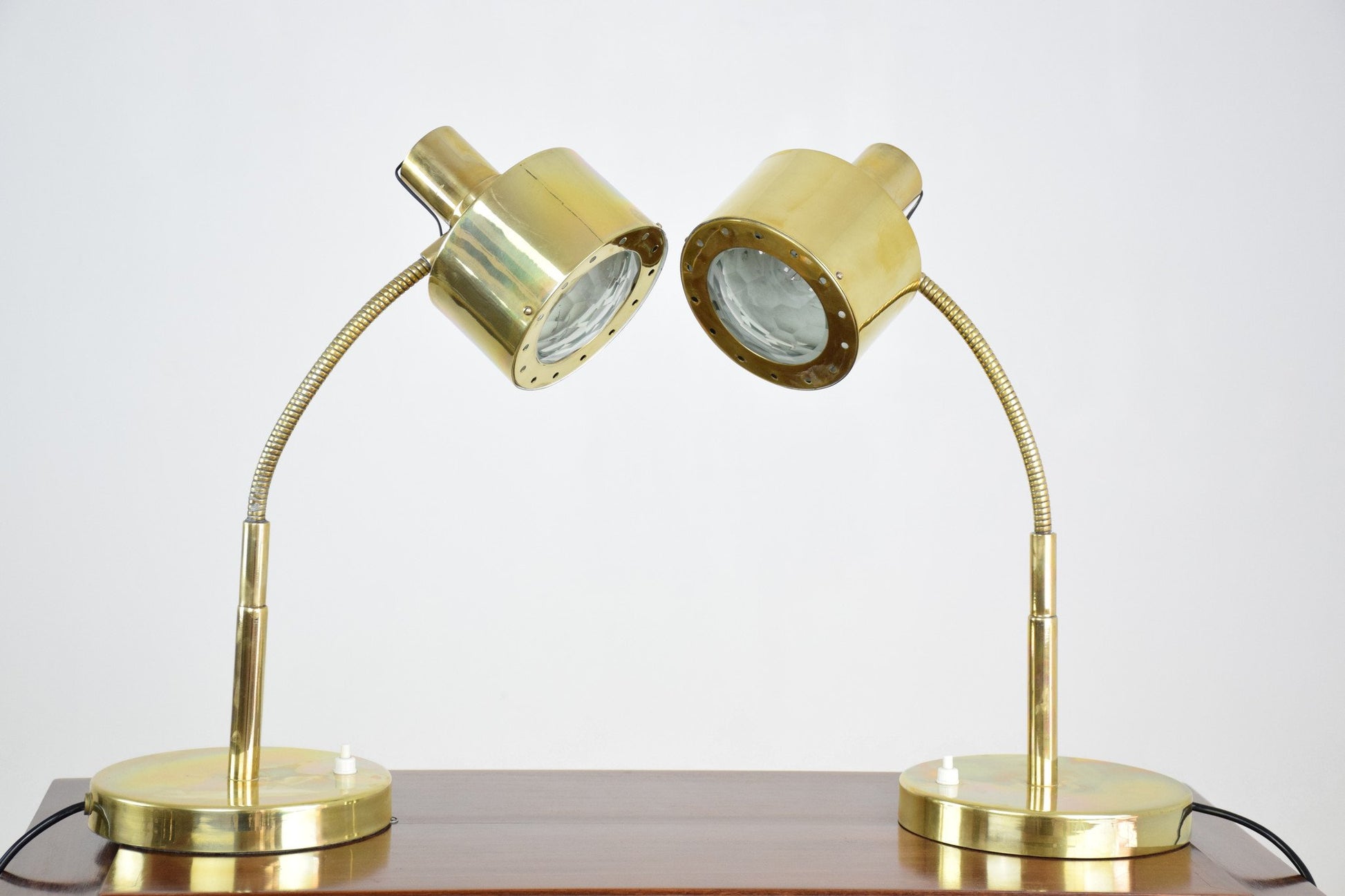 Pair of 20th Century Vintage Brass Desk Lamps, 1960's - Spirit Gallery 