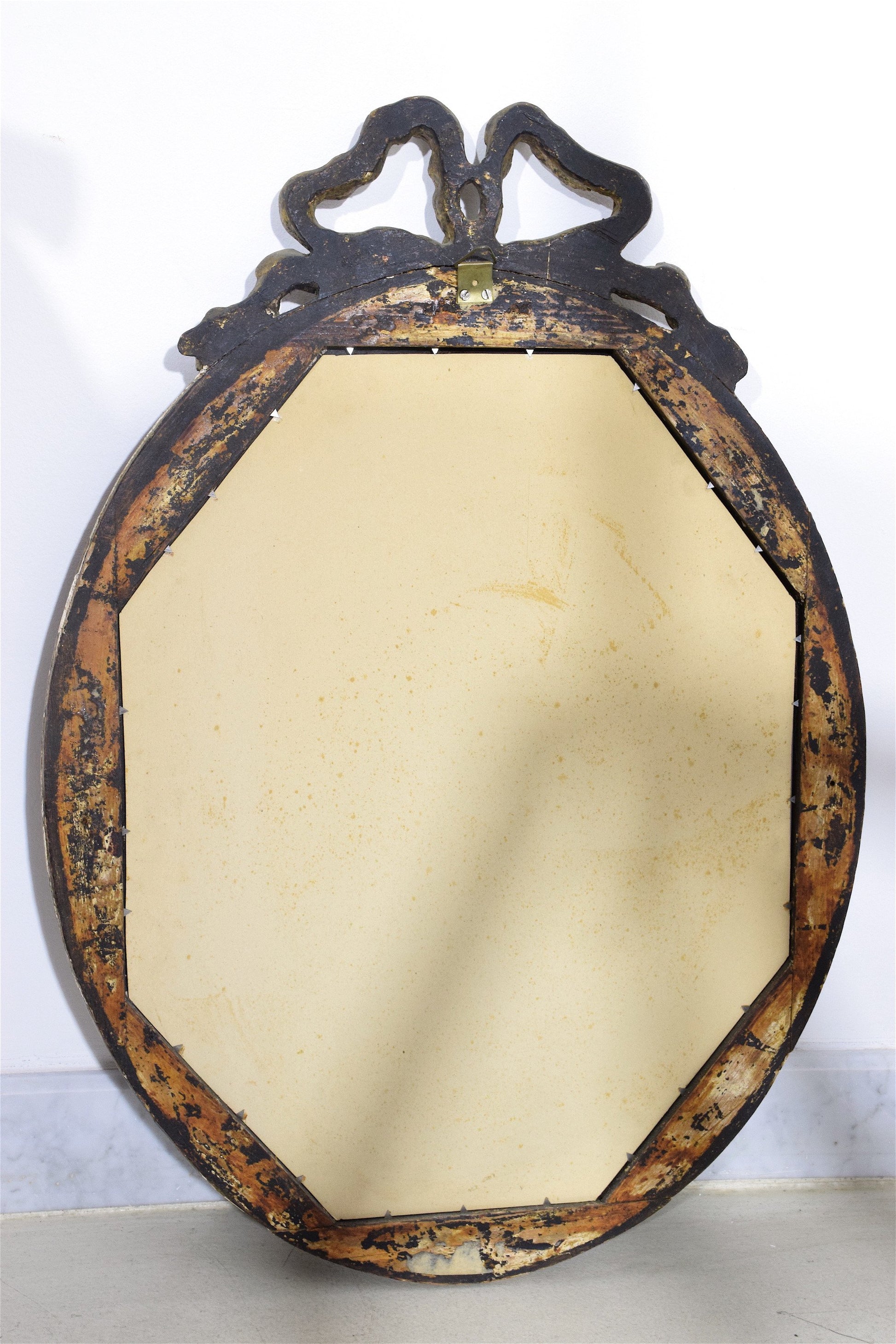 Pair of Antique Italian Giltwood Vanity Mirrors - Spirit Gallery 
