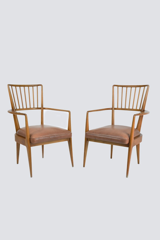 Pair of Danish Mid-Century Armchairs - Spirit Gallery 