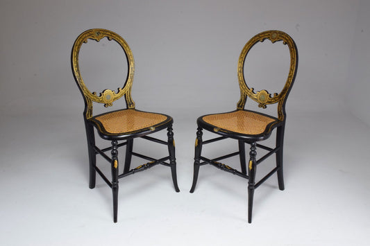 Pair of French 19th Century Napoleon III chairs - Spirit Gallery 