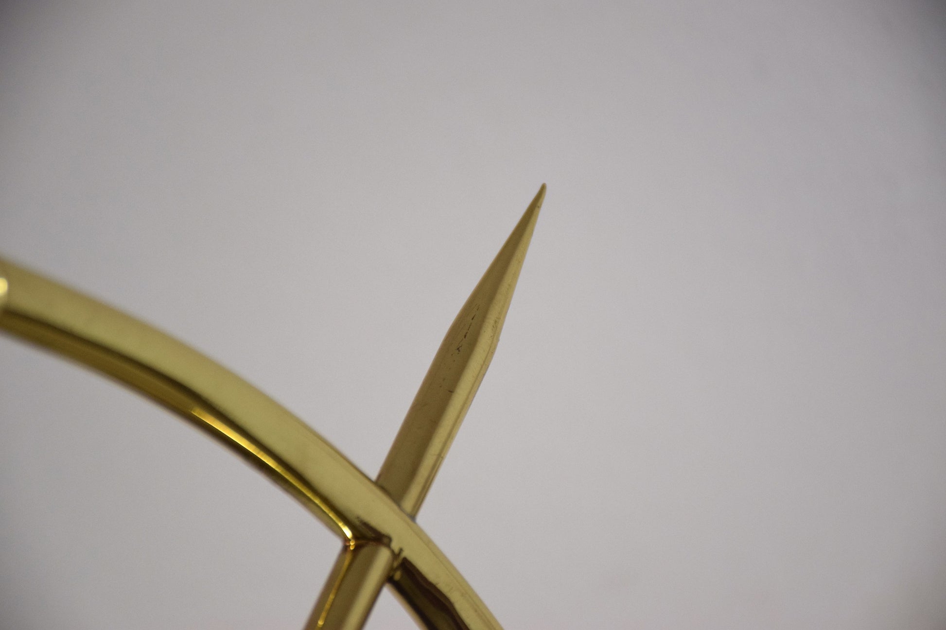 Pair of French Midcentury Brass Wall Lights Attributed to Arlus, 1950s - Spirit Gallery 