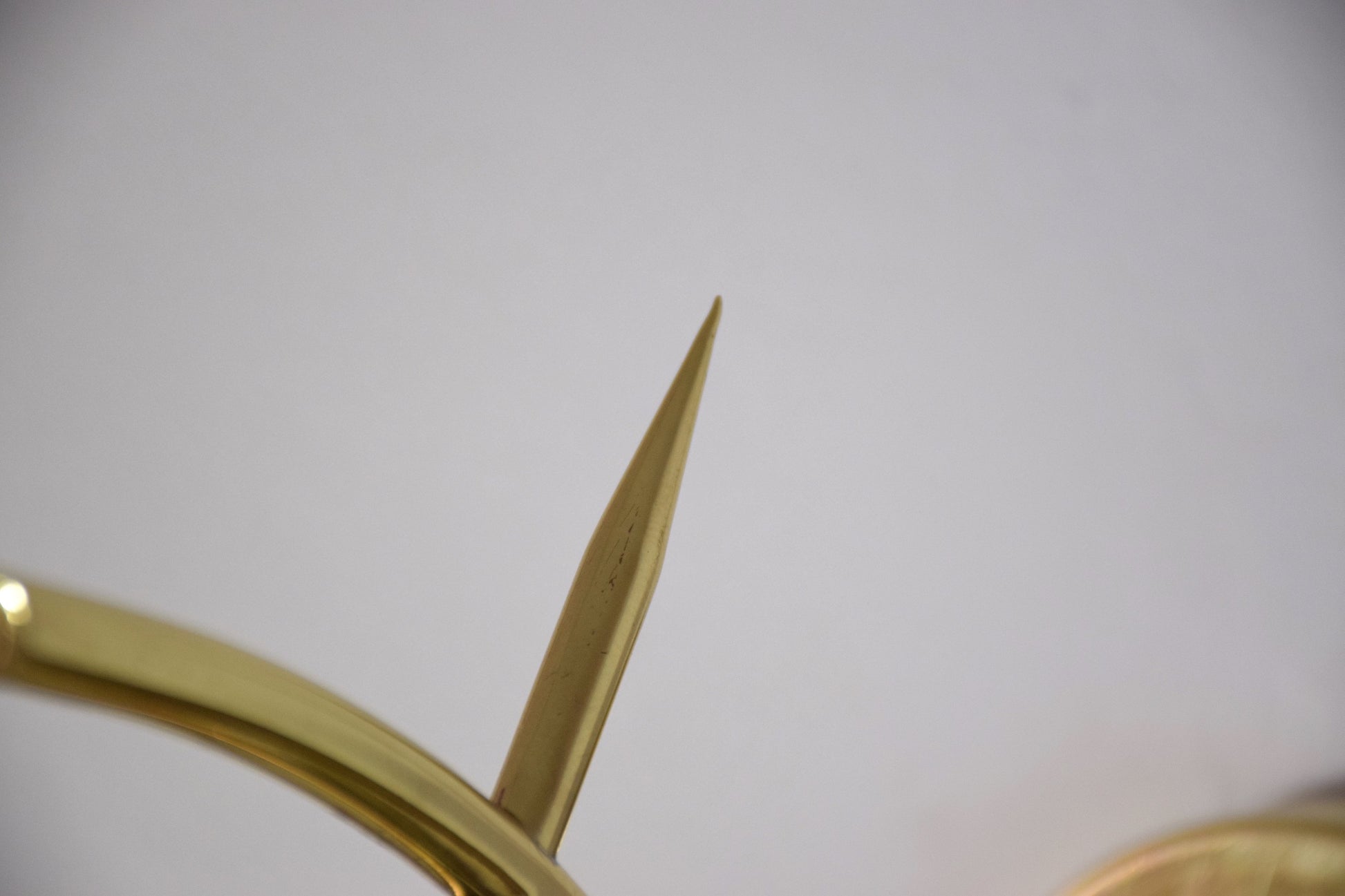 Pair of French Midcentury Brass Wall Lights Attributed to Arlus, 1950s - Spirit Gallery 