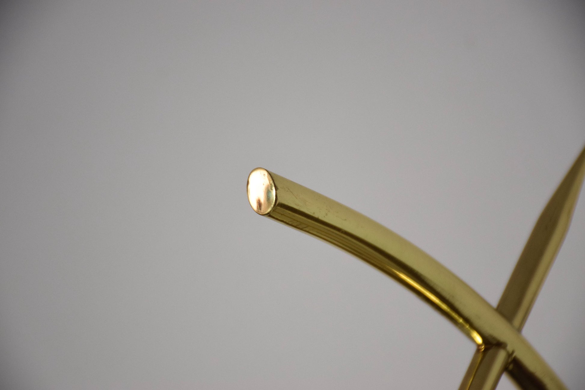 Pair of French Midcentury Brass Wall Lights Attributed to Arlus, 1950s - Spirit Gallery 