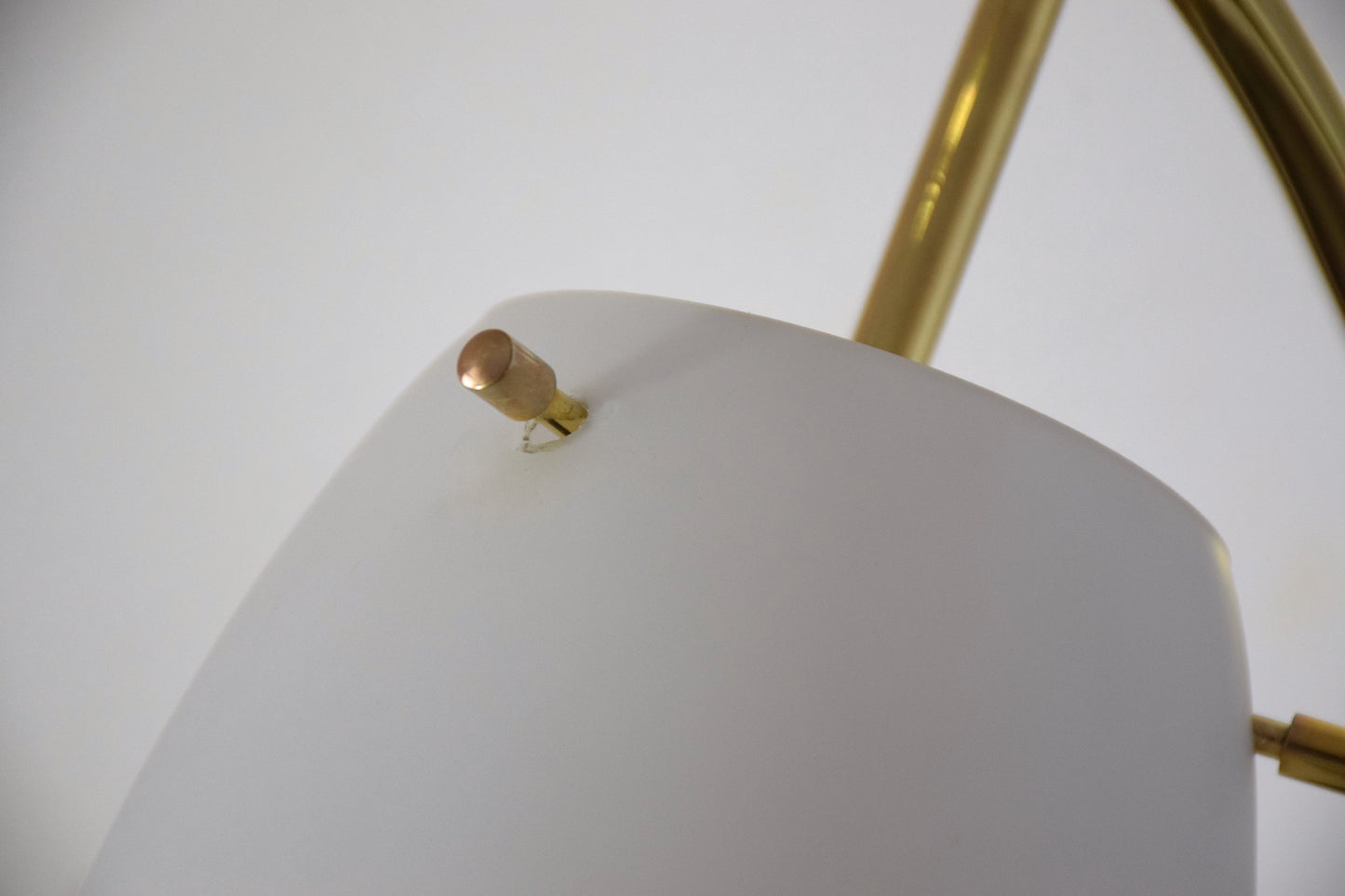 Pair of French Midcentury Brass Wall Lights Attributed to Arlus, 1950s - Spirit Gallery 