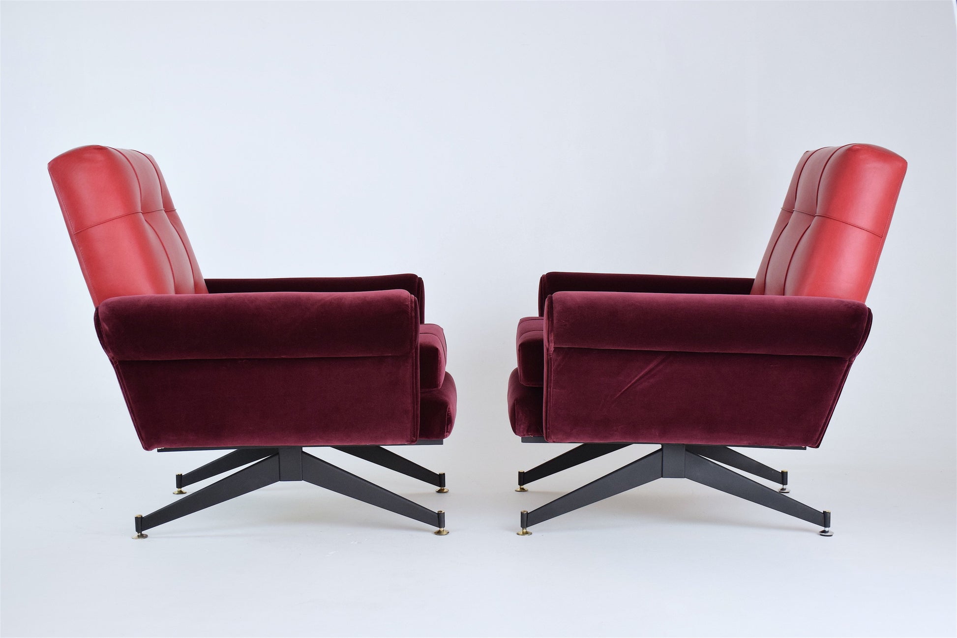 Pair of Italian Mid-Century Armchairs, 1950s - Spirit Gallery 