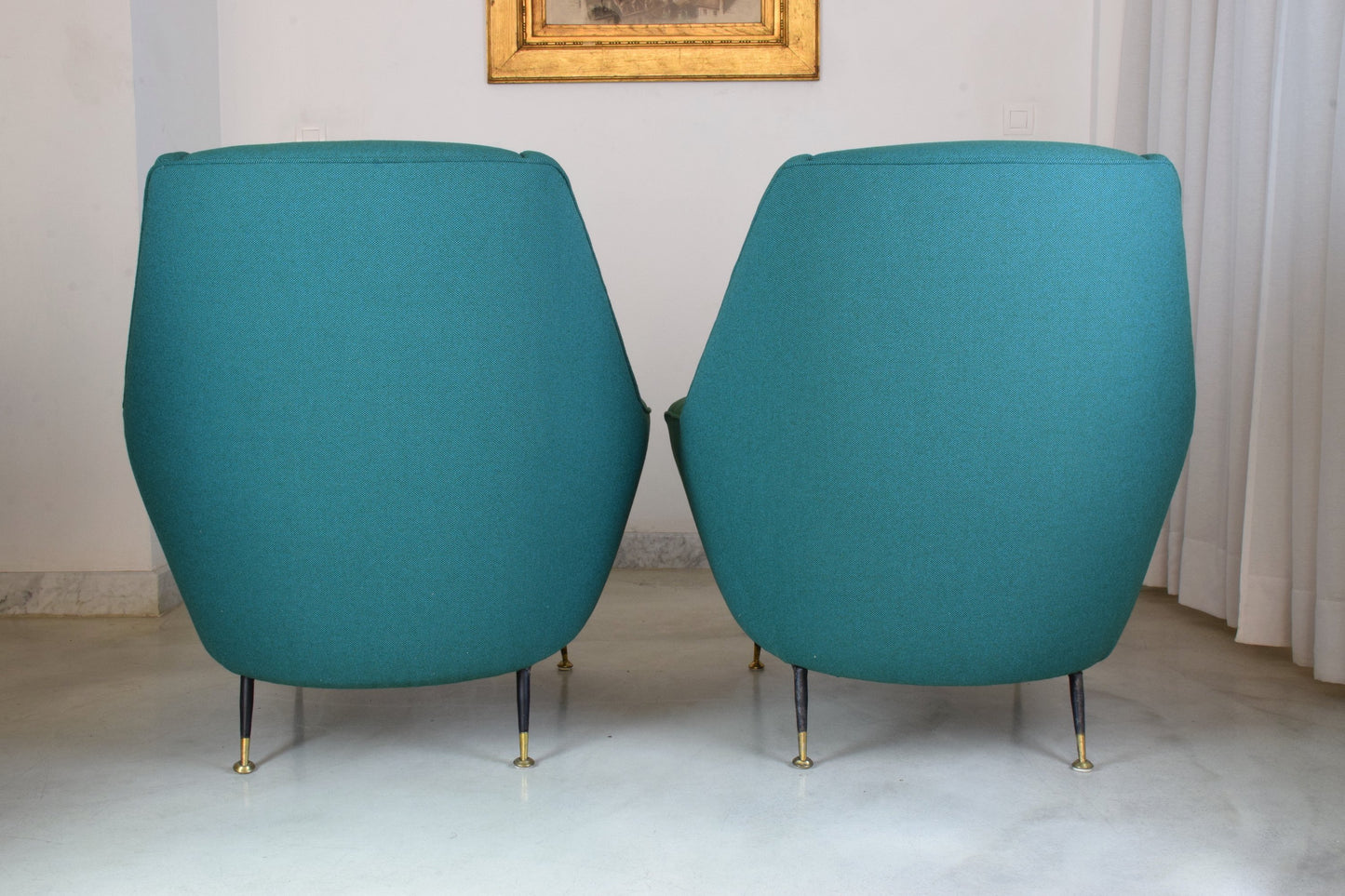 Pair of Italian Mid-Century Armchairs Attributed to Gigi Radice, 1950's - Spirit Gallery 