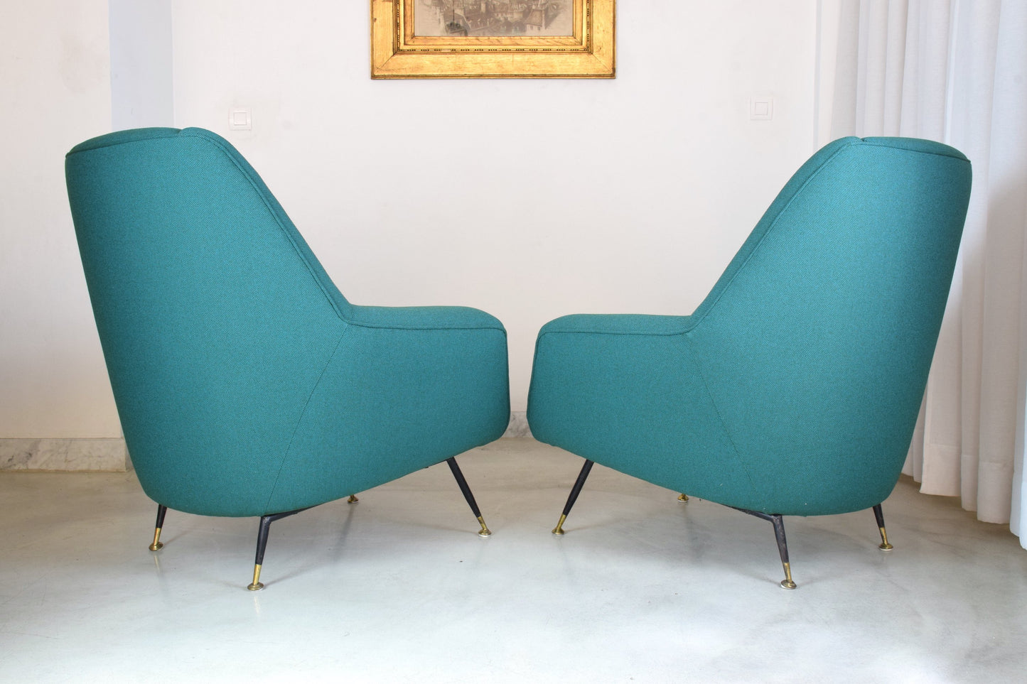 Pair of Italian Mid-Century Armchairs Attributed to Gigi Radice, 1950's - Spirit Gallery 