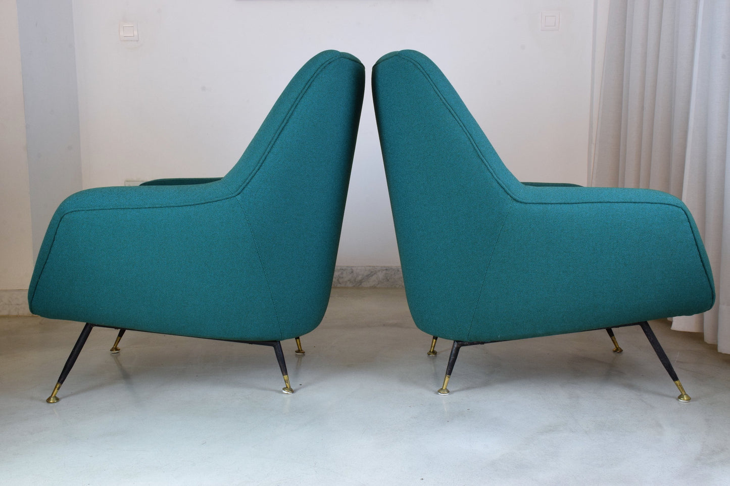 Pair of Italian Mid-Century Armchairs Attributed to Gigi Radice, 1950's - Spirit Gallery 