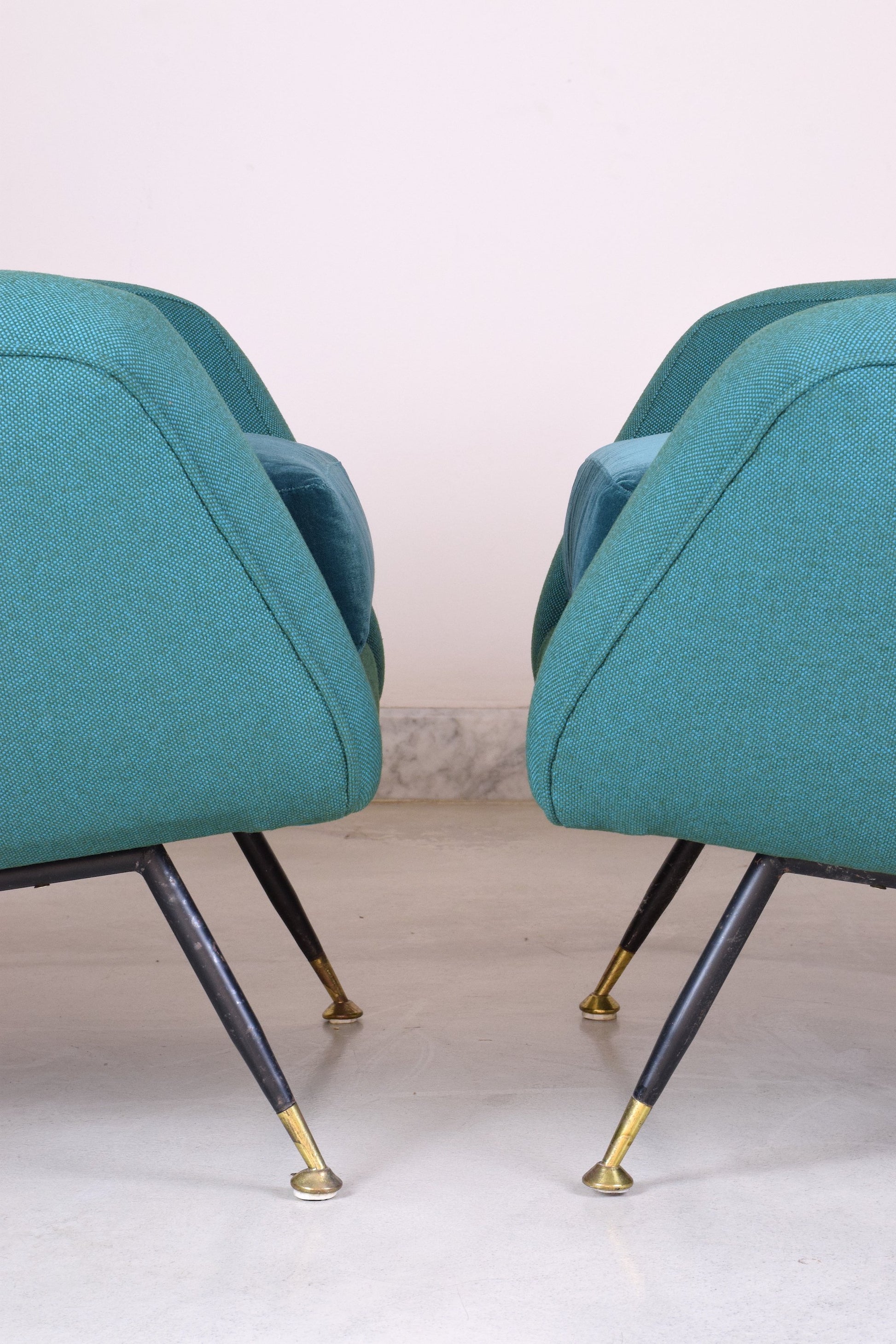Pair of Italian Mid-Century Armchairs Attributed to Gigi Radice, 1950's - Spirit Gallery 