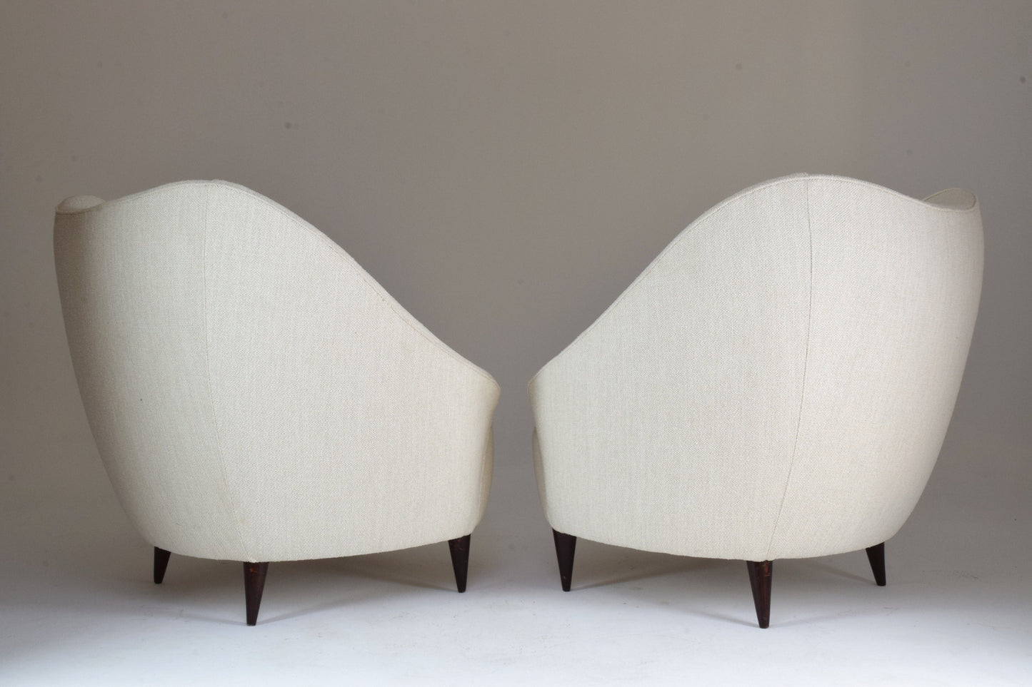 Pair of Italian Mid-Century Armchairs Attributed to Gio Ponti, 1950's - Spirit Gallery 