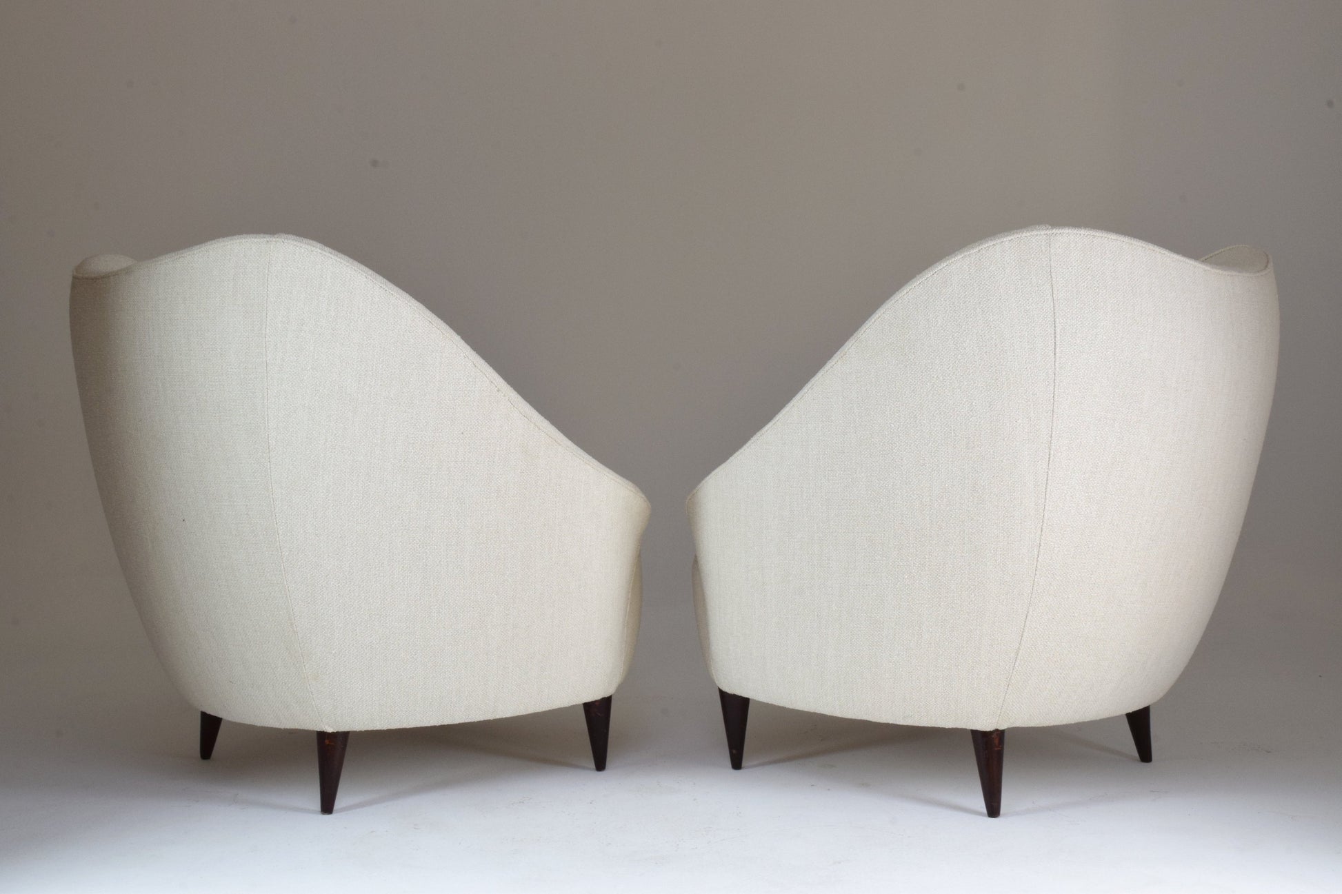 Pair of Italian Mid-Century Armchairs Attributed to Gio Ponti, 1950's - Spirit Gallery 