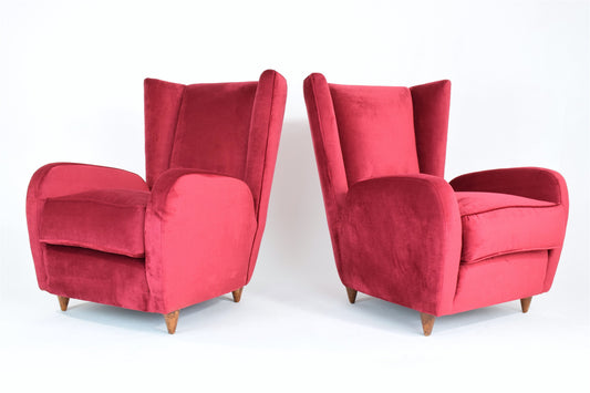 Pair of Italian Mid-Century Armchairs by Paolo Buffa, 1950's - Spirit Gallery 