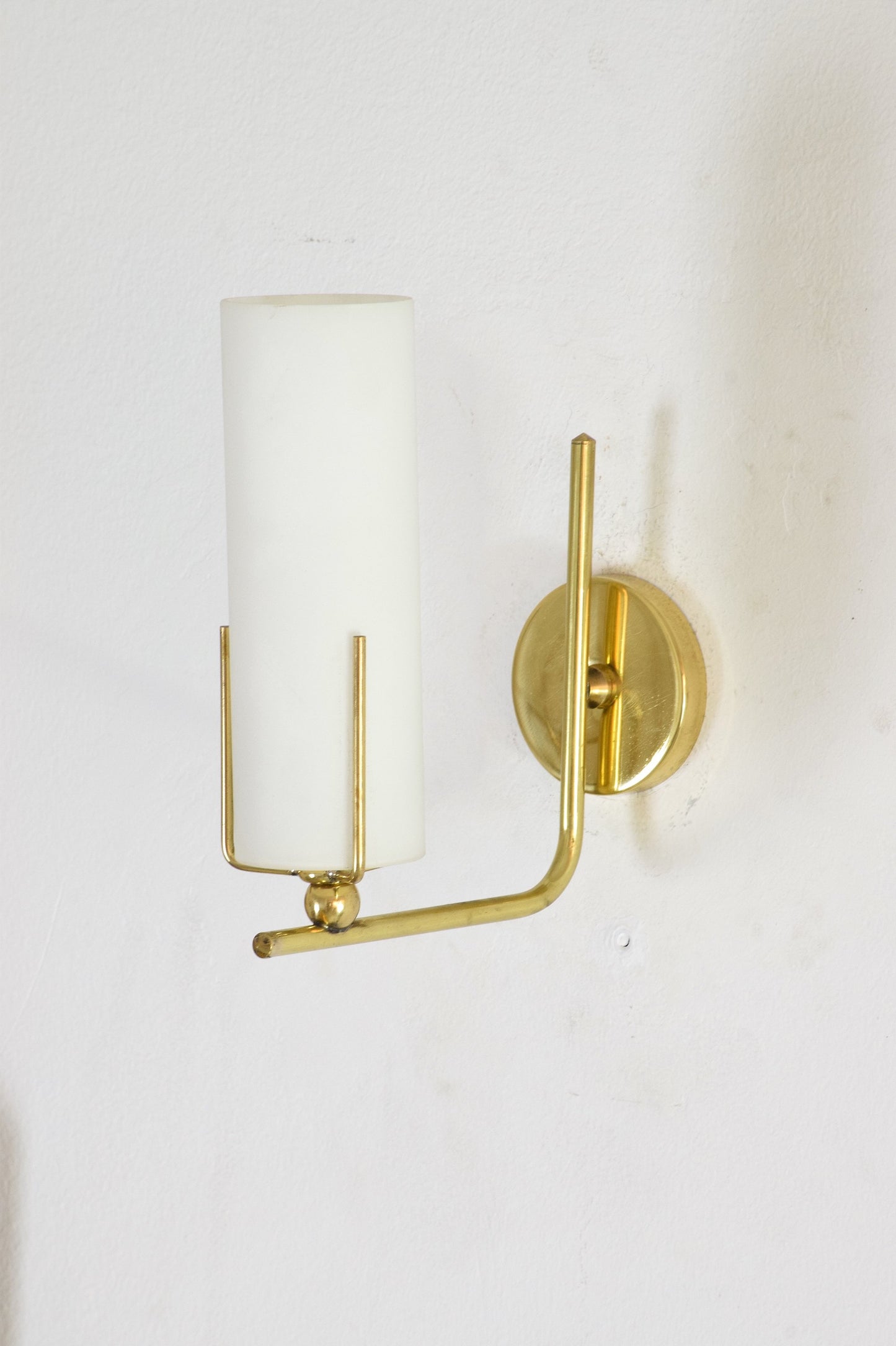 Pair of Italian Mid-Century Brass Wall Lights, 1960's - Spirit Gallery 