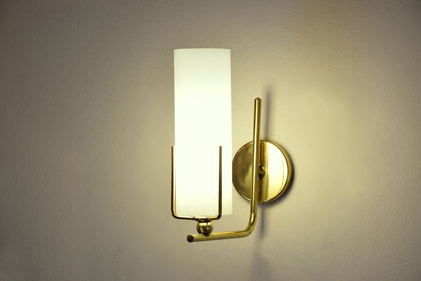 Pair of Italian Mid-Century Brass Wall Lights, 1960's - Spirit Gallery 