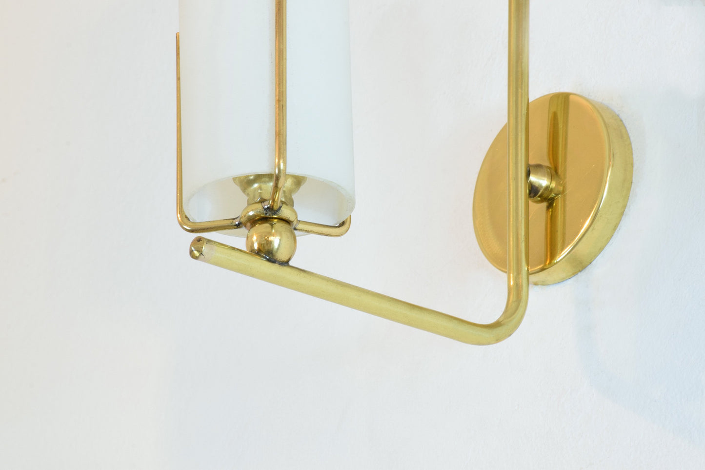 Pair of Italian Mid-Century Brass Wall Lights, 1960's - Spirit Gallery 