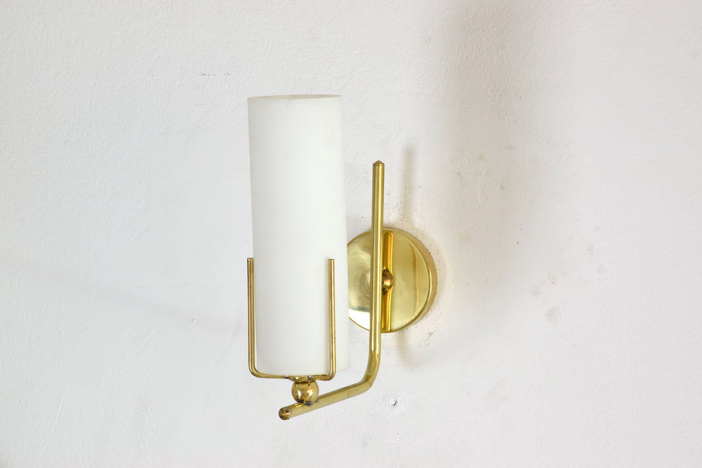 Pair of Italian Mid-Century Brass Wall Lights, 1960's - Spirit Gallery 