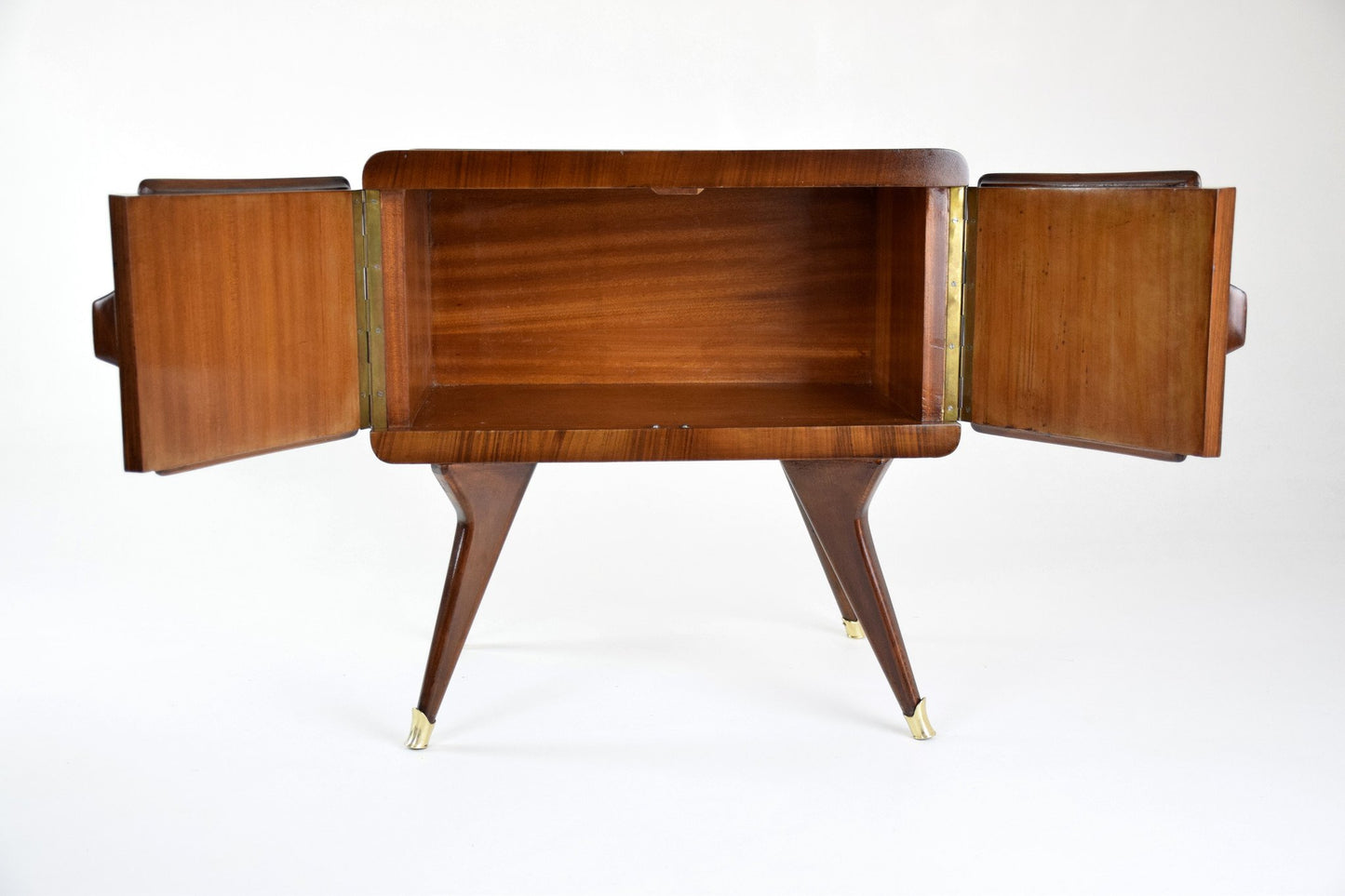 Pair of Italian Rosewood Night Stands In The Style of Vittorio Dassi, 1950's - Spirit Gallery 
