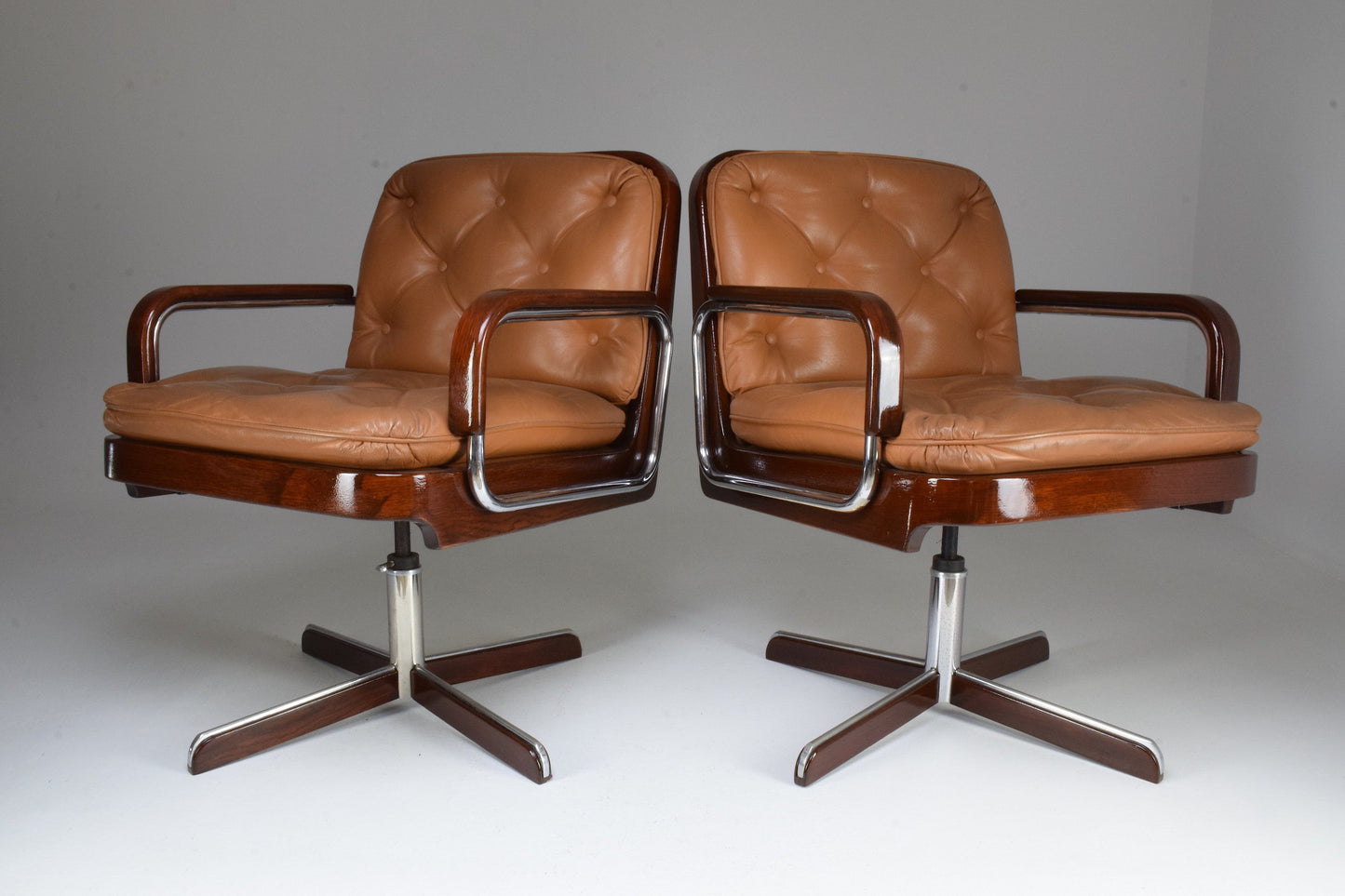 Pair of Mid-Century Modern Office Chairs by AG Barcelona, 1970's - Spirit Gallery 