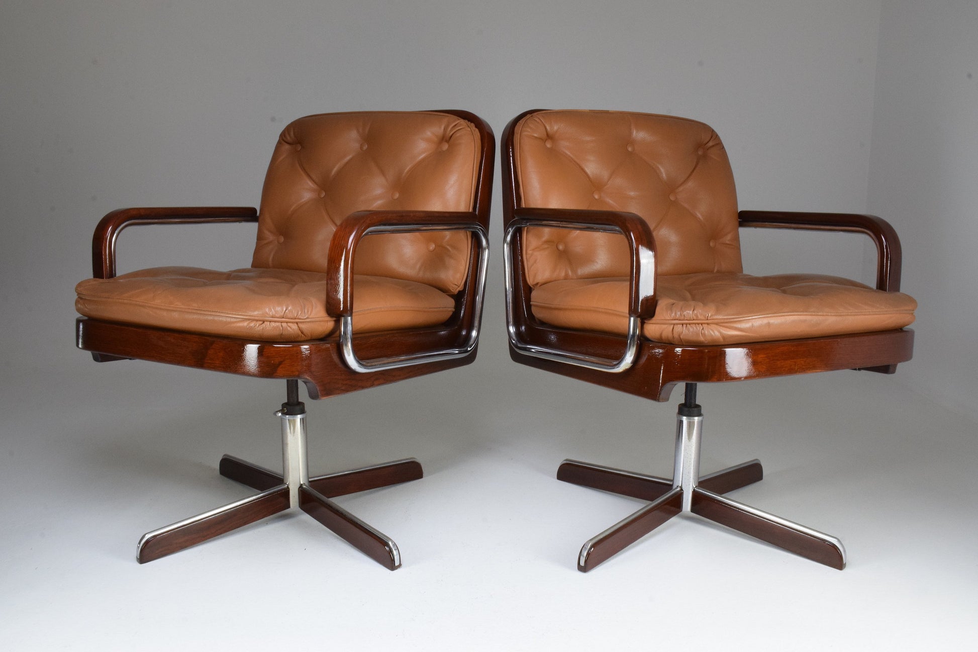 Pair of Mid-Century Modern Office Chairs by AG Barcelona, 1970's - Spirit Gallery 