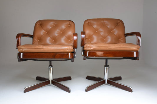 Pair of Mid-Century Modern Office Chairs by AG Barcelona, 1970's - Spirit Gallery 