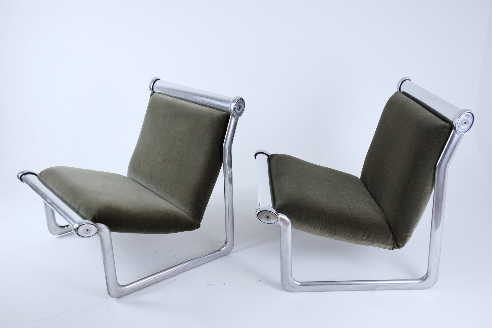 Pair of Sling Lounge Chairs by Hannah Morrison for Knoll, 1970's - Spirit Gallery 