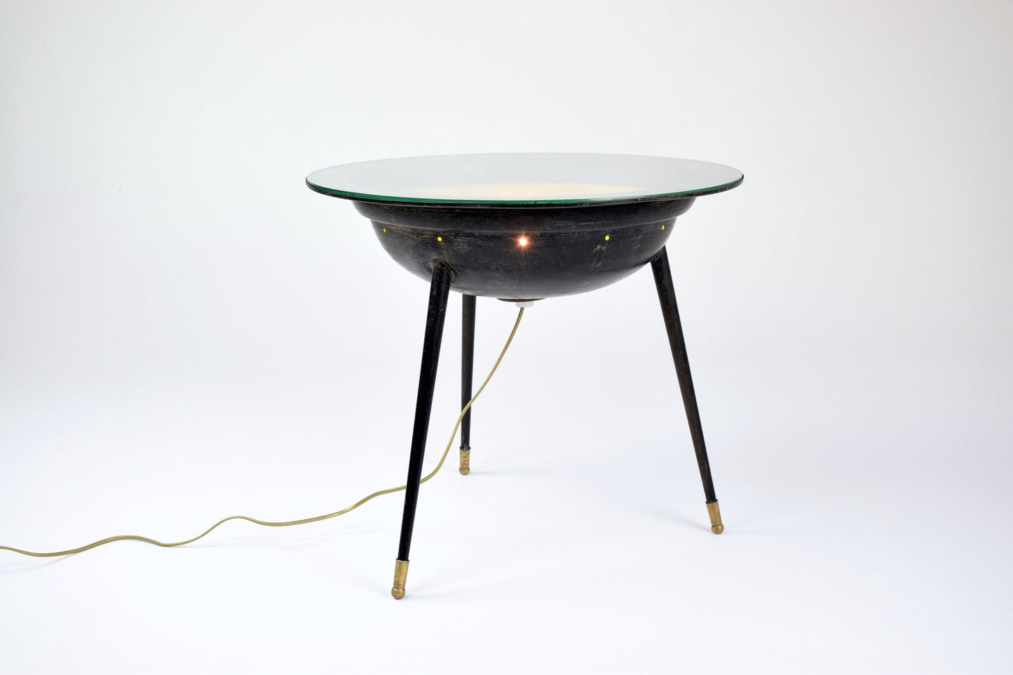 Pair of Space Age Tables with Integrated Lighting, France, 1950's - Spirit Gallery 