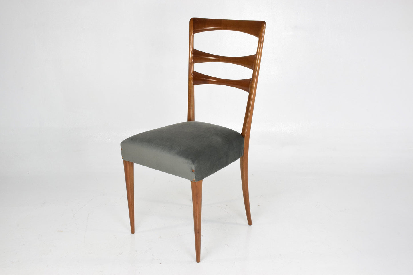 Paolo Buffa Style Italian Dining Chairs, 1950's, Set of 6 - Spirit Gallery 
