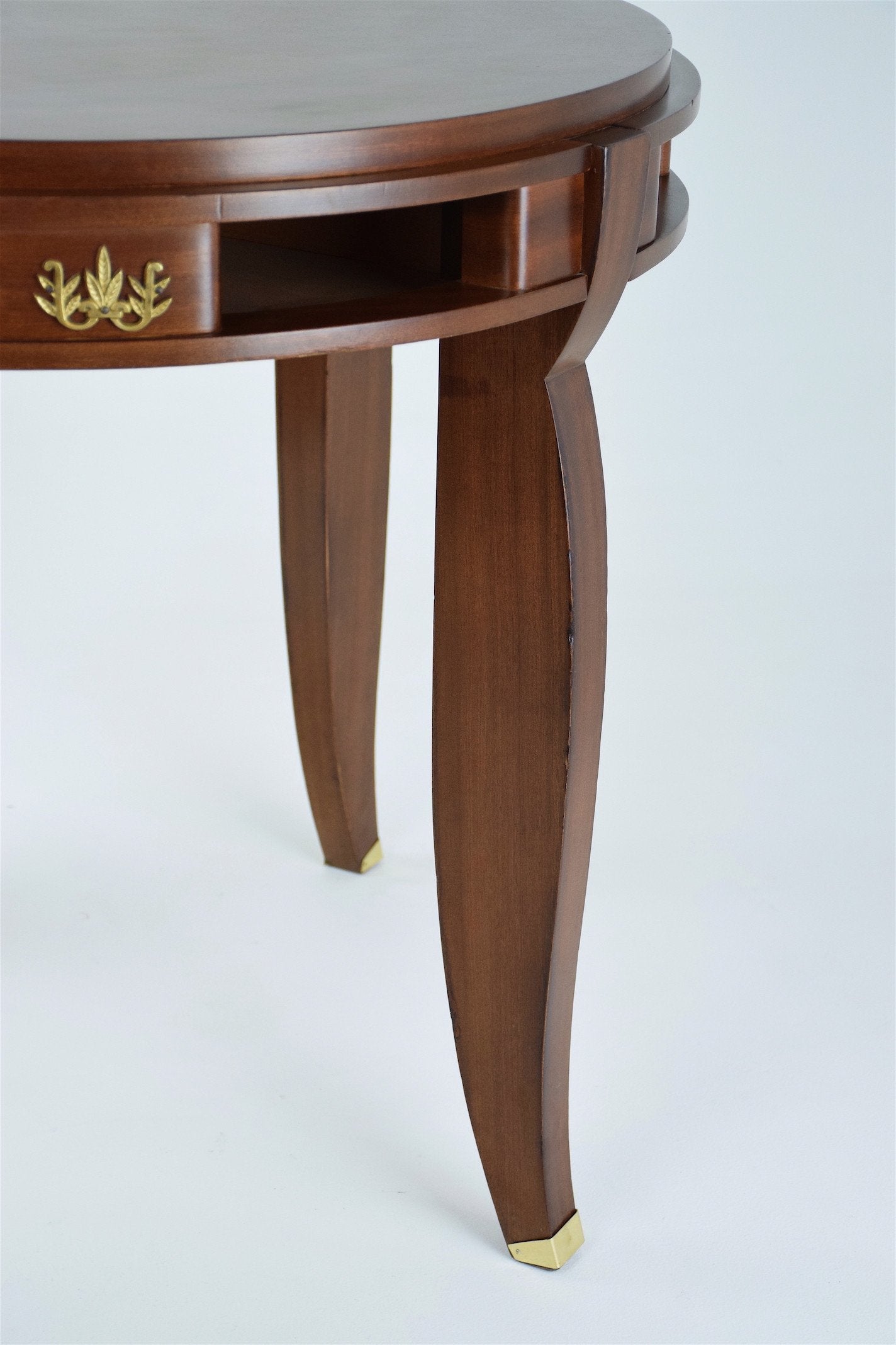 Parquetry Gueridon Table by Jules Leleu, France, 1930's - Spirit Gallery 