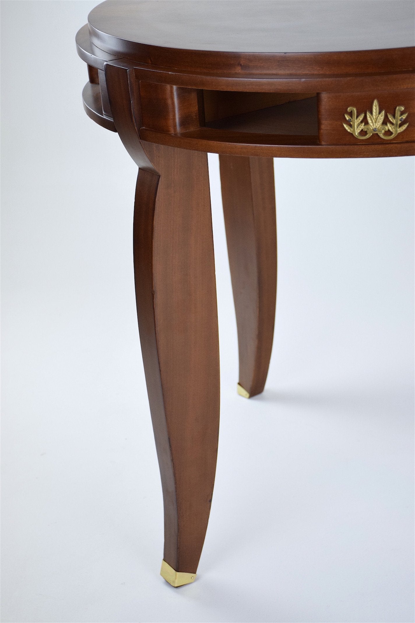 Parquetry Gueridon Table by Jules Leleu, France, 1930's - Spirit Gallery 