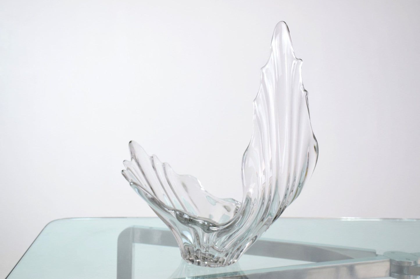 Sculptural Crystal Vase, France, 1960's - Spirit Gallery 