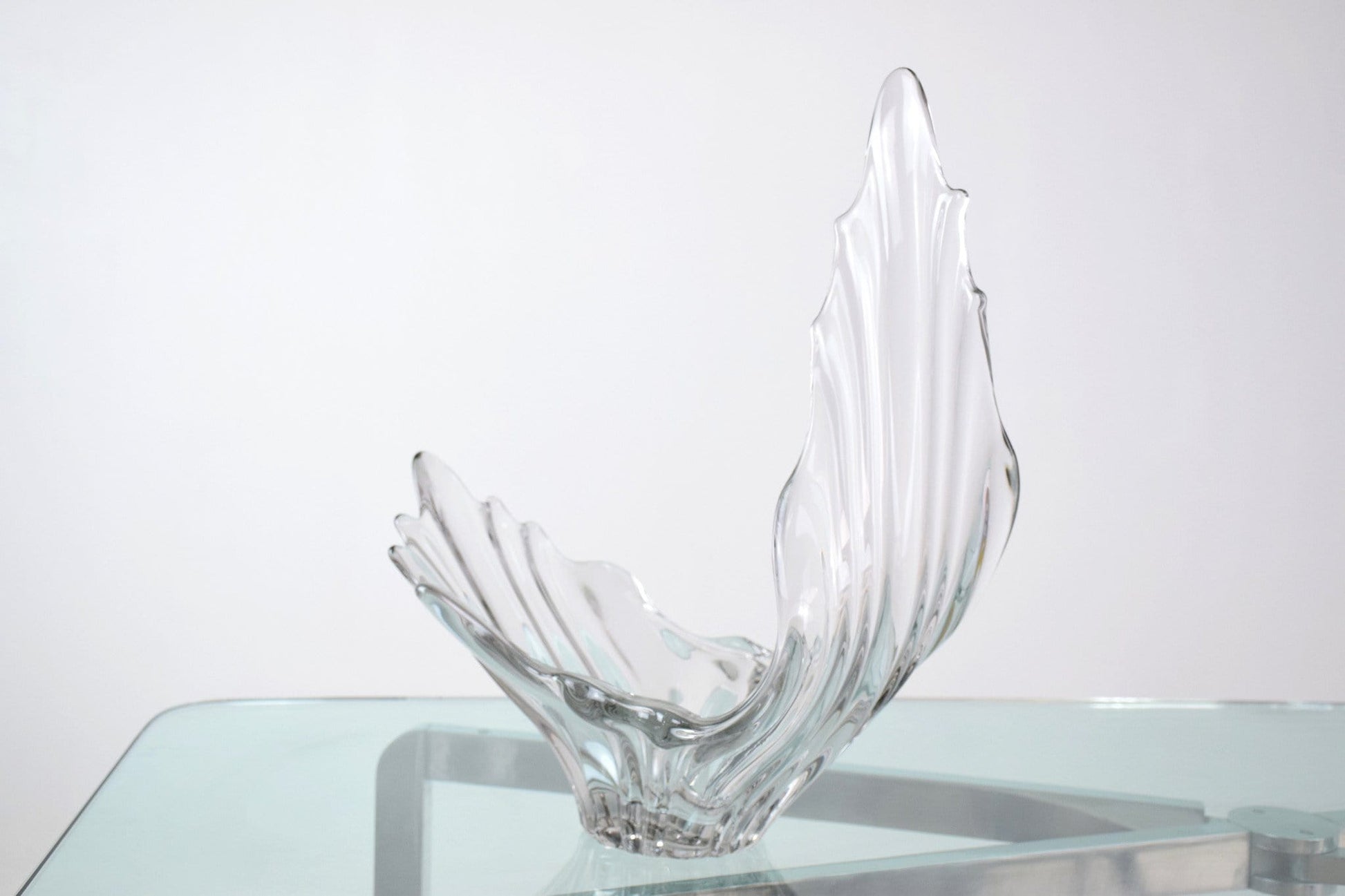 Sculptural Crystal Vase, France, 1960's - Spirit Gallery 
