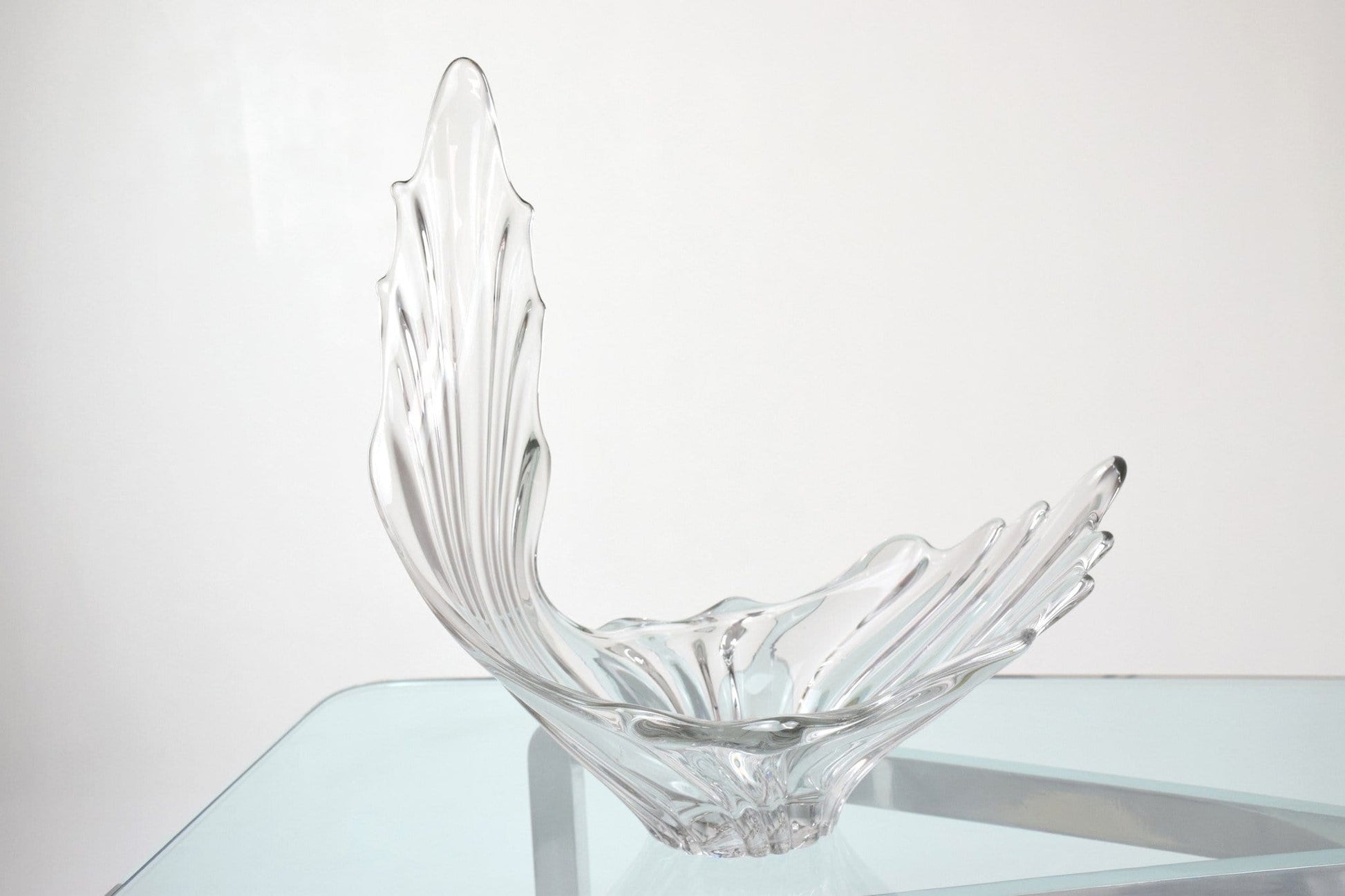 Sculptural Crystal Vase, France, 1960's - Spirit Gallery 