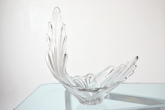 Sculptural Crystal Vase, France, 1960's - Spirit Gallery 