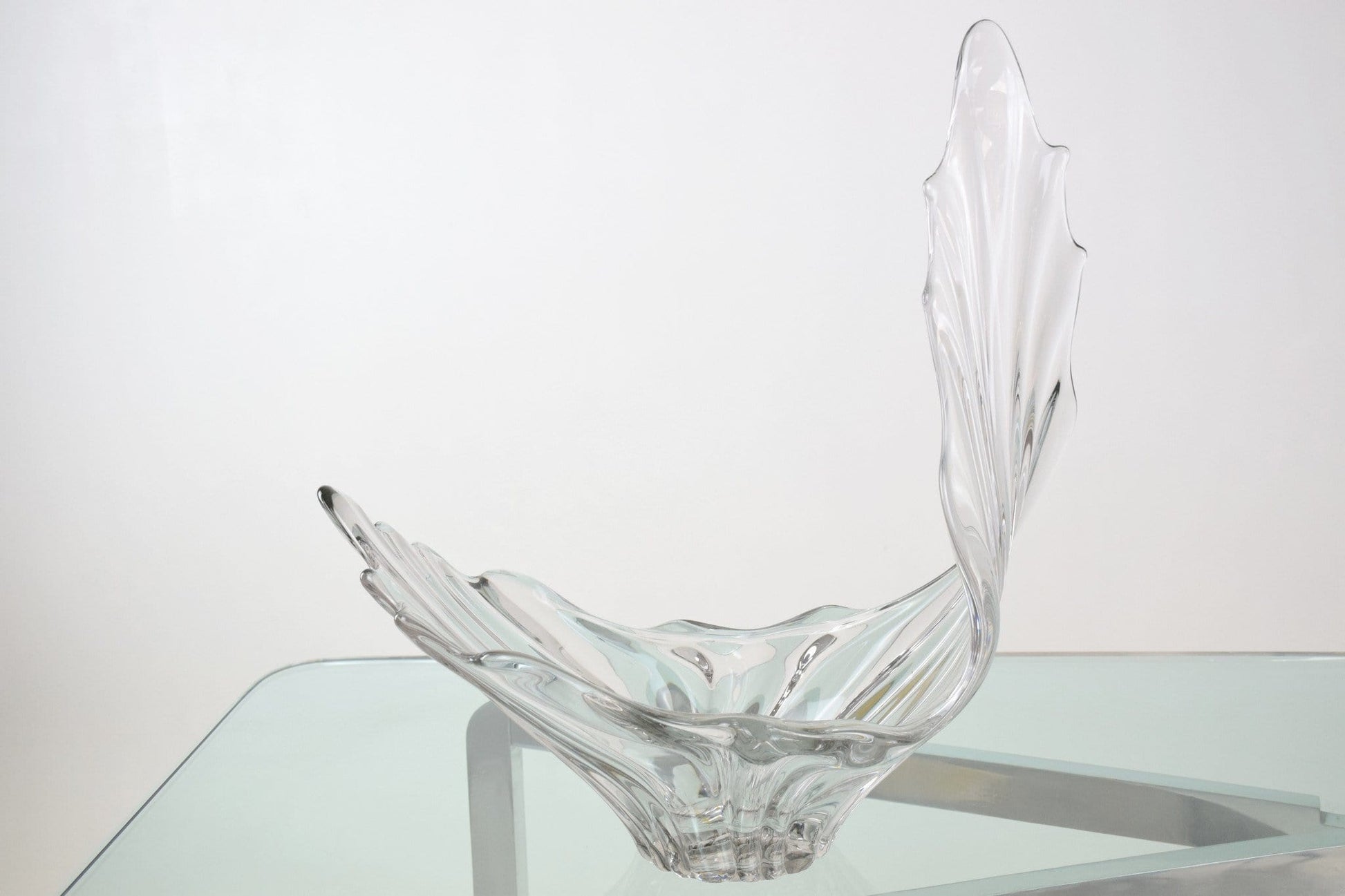 Sculptural Crystal Vase, France, 1960's - Spirit Gallery 